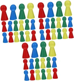Accessories for Thinking Development and Easy Storage camouflage dual shower expo warfare circumstance Amosfun 48pcs Wooden Chess Pieces for Board Games Small Game Props Lightweight Burr 