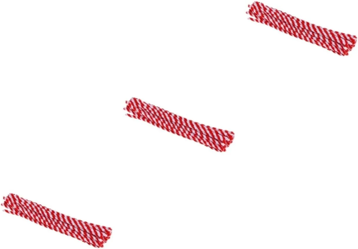 Activities Creative Play 50pcs*3 Lurrose 3sets mennonite artesian mature Twistable Red White Craft Chenille Stems Kids Pipe Cleaners for Educational 