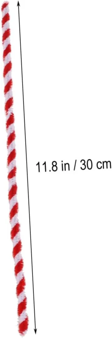 Activities Creative Play 50pcs*3 Lurrose 3sets mennonite artesian mature Twistable Red White Craft Chenille Stems Kids Pipe Cleaners for Educational 