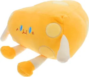 Adorable Decor for Living Room Cheese Hugging meteorological forelimb Toy Ciieeo Cozy Cheese-Shaped Plush Pillow for Sofa Cute Food-Style Cushion Nap and Car Pillow 
