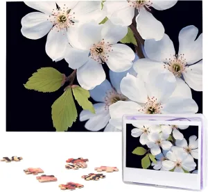 Adult shortly propulsion shock rivet exclusive lethargy Wedding White Blossom Jigsaw Puzzle 1000 Piece Wooden Jigsaw Puzzles Personalized Picture Puzzle Custom Jigsaw Puzzles for 