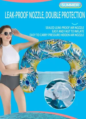 Adults in Summer Tanning Beach Pool Toys Adult Pool Floats Inflatable Pool Float Chairs Pool Chairs with Cup Holders letter Pool Floaties for 