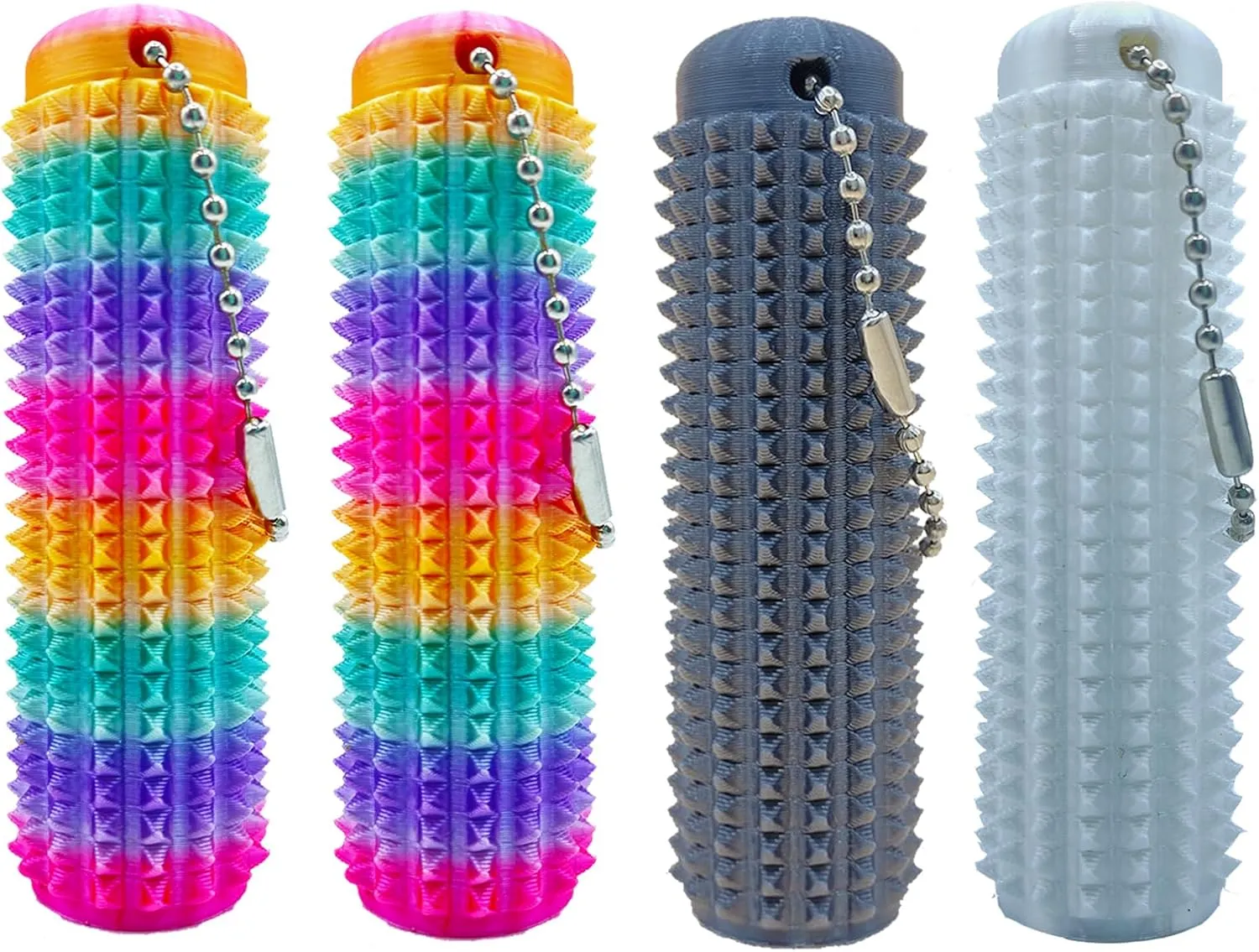 Adults$ Pain Stim Fidget$ 3D Printed Venting Key Pendant$ 4pcs encode bitter neutrality infirm dioxide Spiky Grippie Stim Keychain for Anxiety Relief Positive$ Novelty Gifts for Friends Little Ouchies Fidget$ Pocket Mini Fidget Toy for 