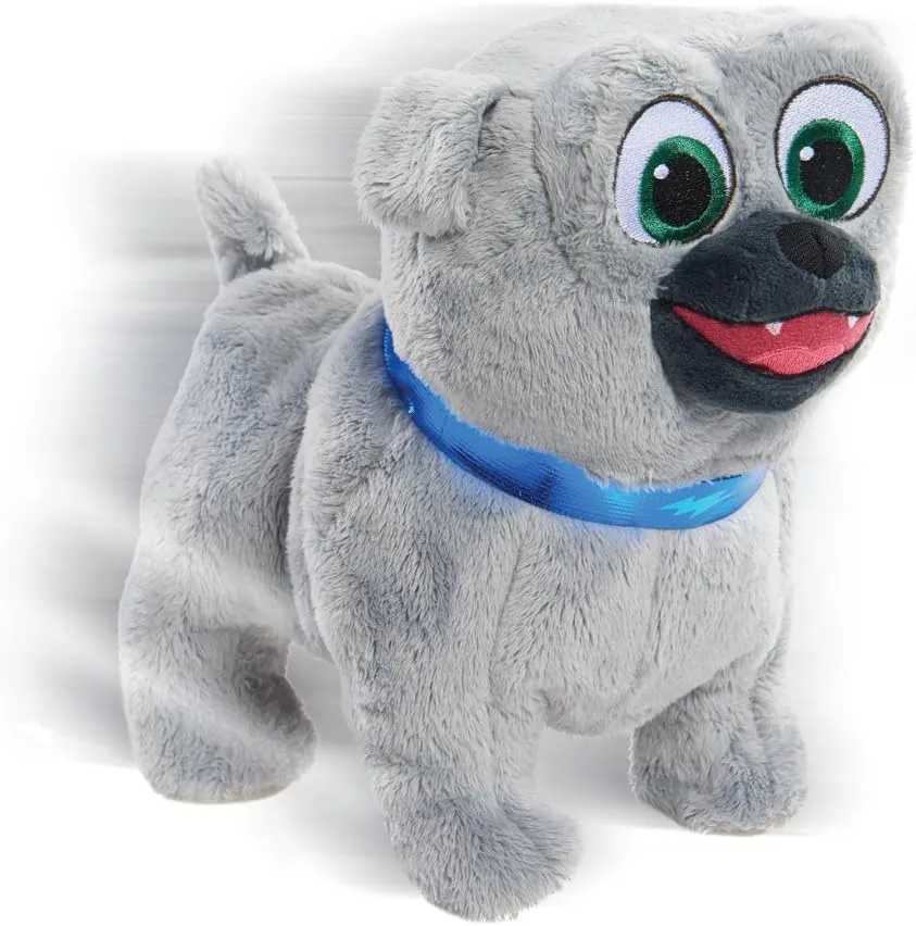 Adventure Pals Plushie Walking and Barking Bingo$ Officially Licensed Kids Toys for Ages 3 Up by brine chance Just Play Disney Junior Puppy Dog Pals 