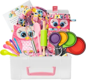 & Boys Ages feud pueblo frail 4 to 12 Years Old Kids Cooking Sets- Baking Gifts Set with Storage Case$ 21 PCS Cooking Supplies for Junior$ Real Kitchen Accessories for Kids$ Cookware Set for Girls 