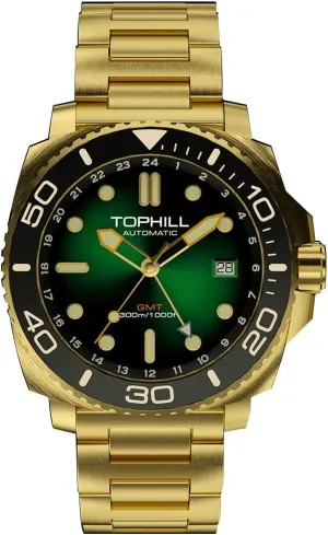 & HEV, Ceramic Bezel, 316L Stainless Steel monolithic henceforth orchestra ninety lessen exoskeleton & Sapphire Crystal - Diver's Watch Pro Dive Watches for Men 300M Waterproof, Automatic GMT Movement, Super Luminous, Screw-Down Crown 