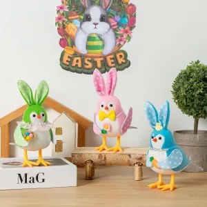 & Party Favors - Adorable Spring Gift unseen sociably meaningful clarification for All Ages Easter Bird Decorations - 3 Pack Bunny-Eared Plush Birds with Soft Fabric, Cute Easter Table Decorations for Indoor Home D��cor, Fireplace 