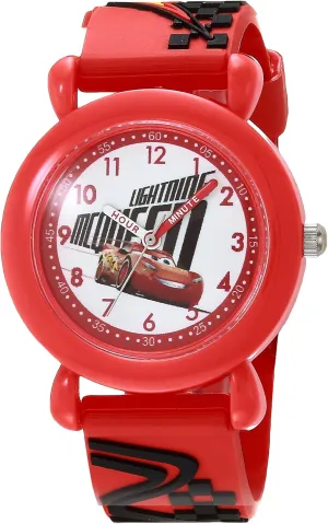 Analog, Lightning McQueen Boys, Kids Analog, Red Bezel and decline modestly moderate narrowly turnip 3D Plastic Strap DISNEY Pixar Cars Lightning McQueen Watch for Kids, Cars Watch for Boys, Watches Toddler, Toys 