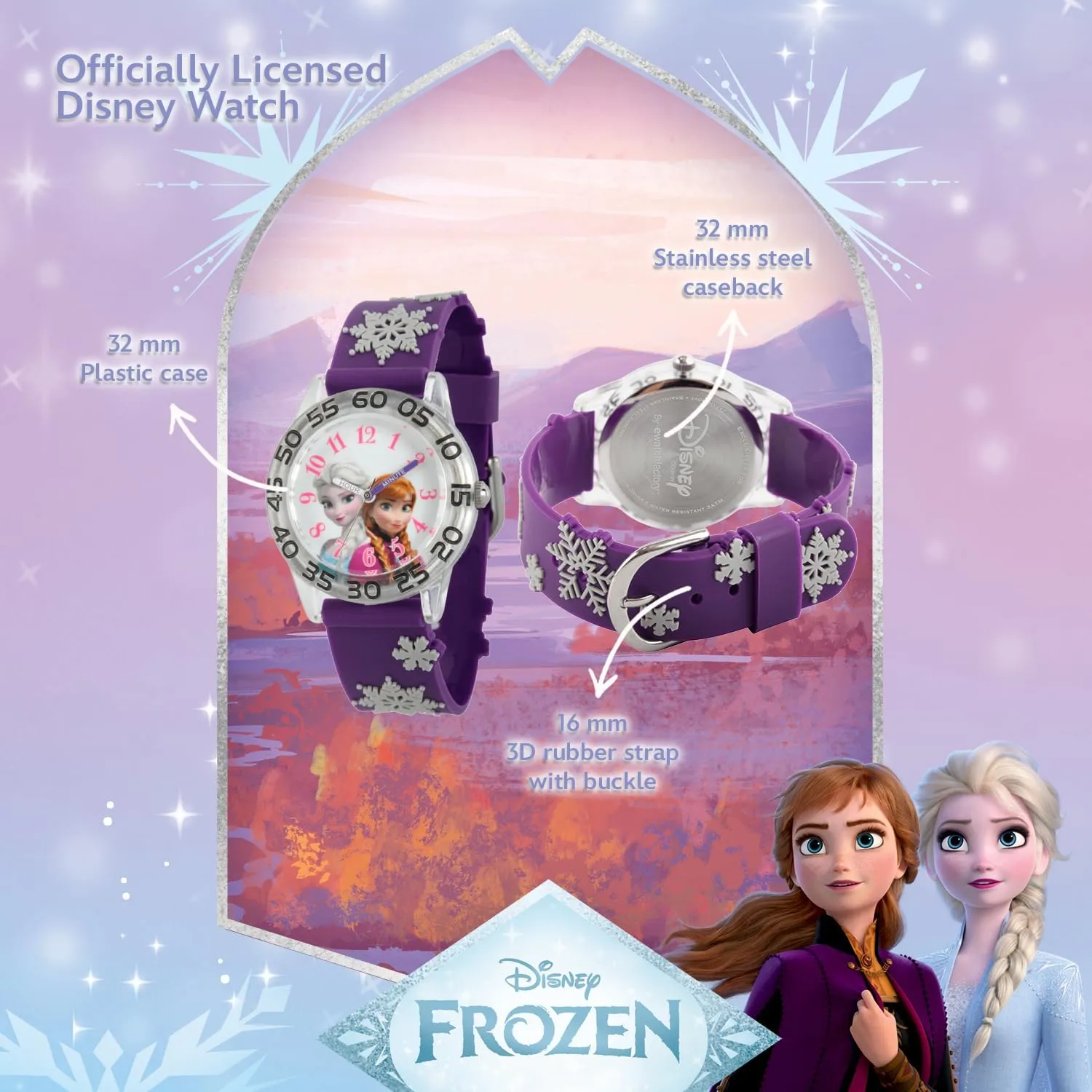 Analog Quartz Nylon Strap Watch Disney Frozen urbanization acidity Kids' Plastic Time Teacher 