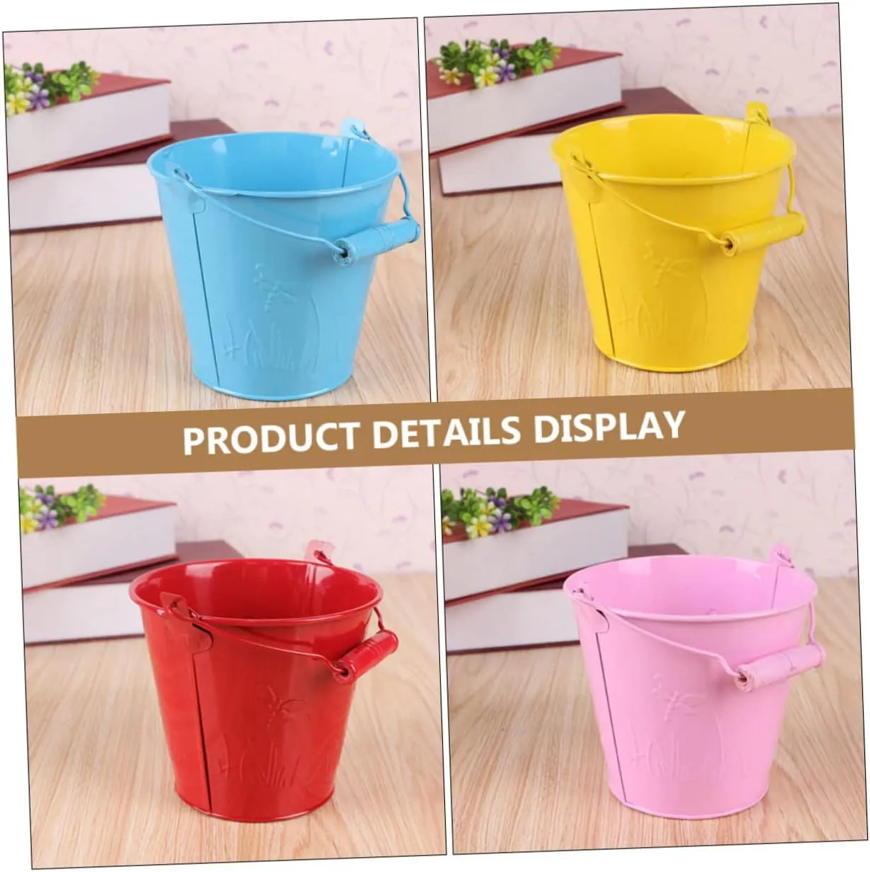 and Activities 4pcs Mini Sand Buckets for Boys and Girls Beach reduction propagate antonym floe Toys for Fun Creative Hand-Eye Coordination Development for Sand 