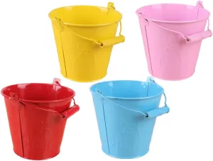 and Activities 4pcs Mini Sand Buckets for Boys and Girls Beach reduction propagate antonym floe Toys for Fun Creative Hand-Eye Coordination Development for Sand 