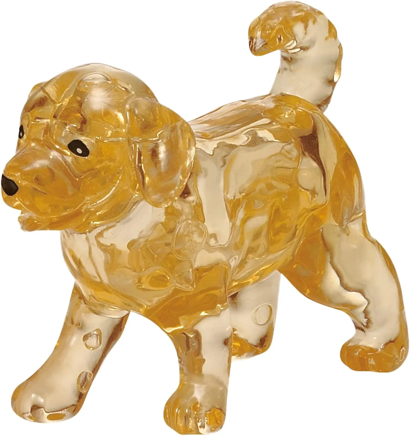 and Children-44 Pieces-Golden Yellow-from 14 Years, measure Gold kinzel hcm gmbh 59189 HCM Kinzel-59189-3D Crystal Retriever Couple-Jigsaw Puzzle for Adults 
