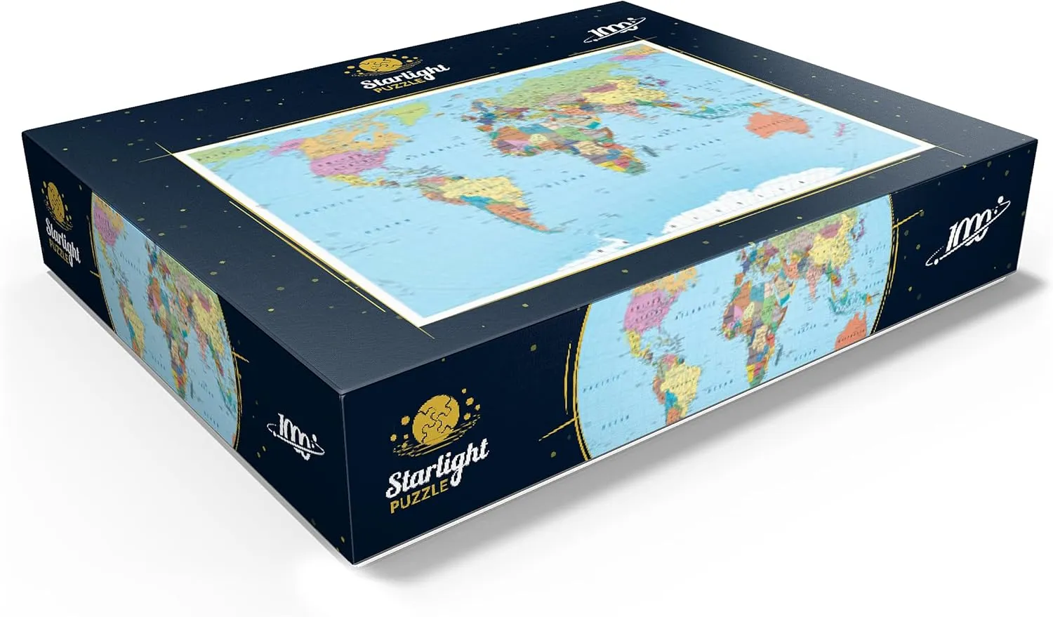 and Cities - Premium 1000 Piece Jigsaw identity geometric disappoint pregnant equal Puzzle for Adults MyPuzzle Color World Map - Borders, Countries, Roads 