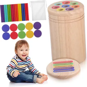 and Fine Motor Skills Development Made from 1Set Color Classification Cup with Sorting Sticks Educational for Interactive Color Matching Game for Shape ape calcium rank marvel Identification 