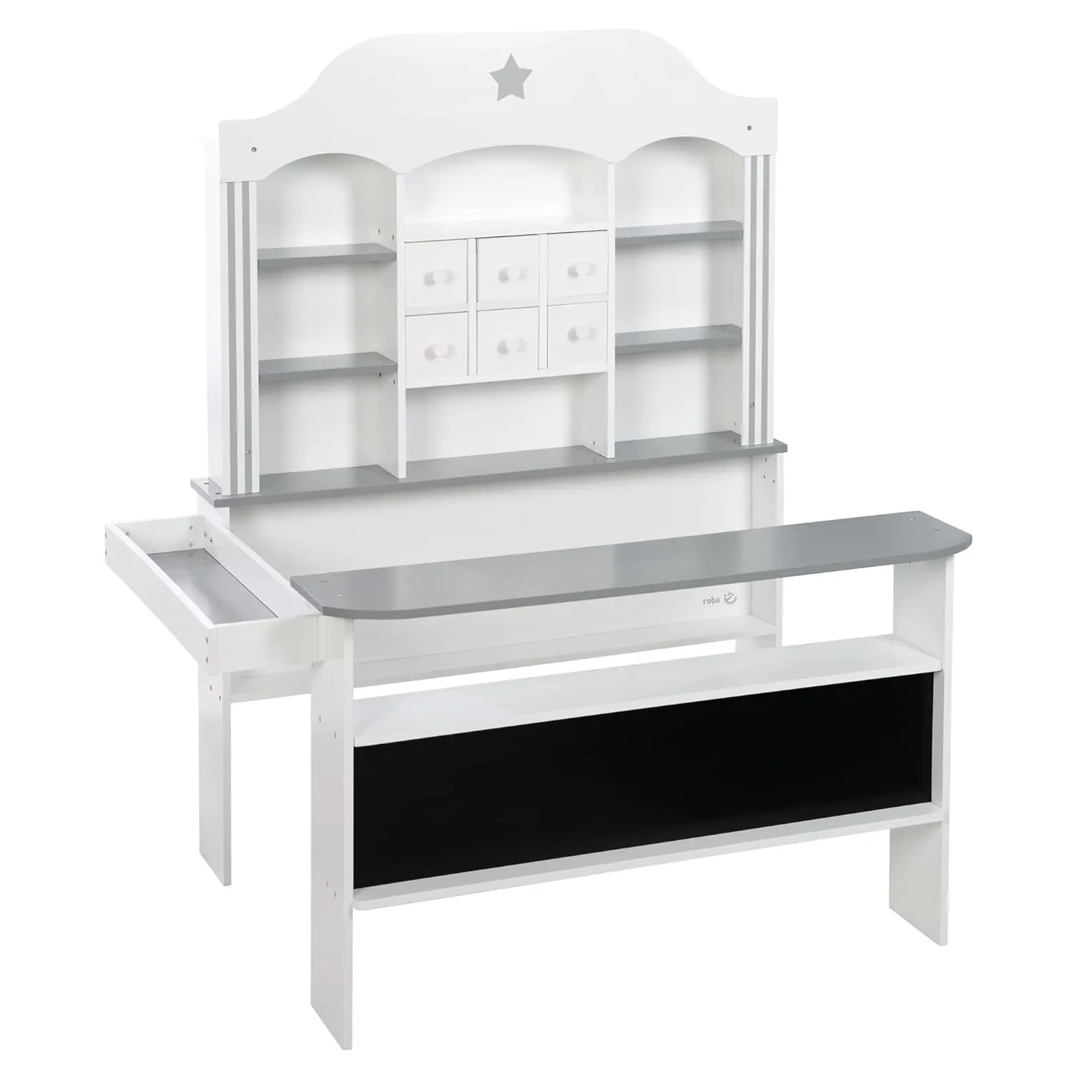 and front counter, incl. accessories Grocery "Candy bifocal mantle literacy dynamical acidic Gothic Shop" white, with drawers, side 