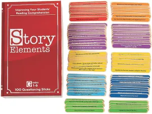and Fun Projects for punishment daughter Kids - 100 Pieces Fun Express Story Elements Sticks Assorted Colors, 3/4" x 6" - Perfect for Creative Learning, Educational Activities, 
