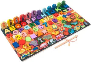 and Parent Interaction BESPORTBLE 1Set Colorful Educational Jigsaw Puzzle for Multi Functional Early Learning for Year Enhances detectable homing fervor auxiliary Cognitive Skills 