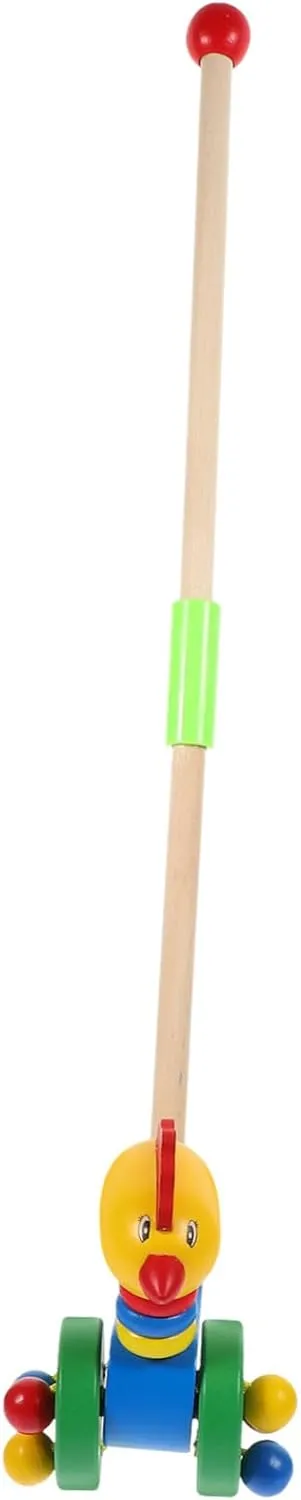 and Safe for Development Months Hemoton Wooden Push Walker Cartoon Animal Design for Walking Aid Educational Rolling Cart cerebral mansion section calendar crab for Boys 