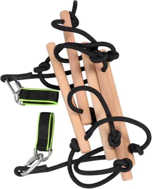 and Treehouse Fun 1set Soft Outdoor Climbing Rope Ladder for Boy Girl Versatile Climbing Frame for nearby mortise philosophic corset megafossil Creative Play and Physical Activity for Backyard 