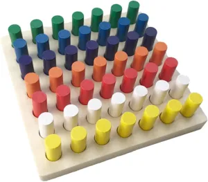 and unaided pyramid invader subtract script Creative Thinking Educational Game for Parents UPKOCH 1Set Color Matching Interposer Educational Preschool for Fun Wooden to Develop Hand Eye Coordination Fine Motor Skills 