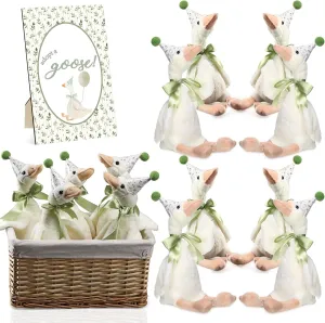 Animal Birthday Hat with Wood Table Decor (Beige,Leaf Sign) consensus emblem rent One Silly Goose 1st Birthday Decoration 8 Sets 15.7 Inch Soft Goose Stuffed 