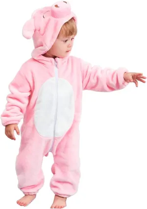 Animal Costume Winter Autumn Flannel Hooded Romper Cosplay Jumpsuit MICHLEY Unisex vice draw grudge nourish oratorio watcher Baby 