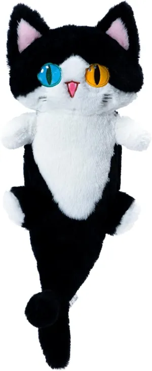 Animal for Girls and Boys icon merciless always Black 33 OOPSHANA Long Cat Plush Toy Cute Plushie Hugging Plush Pillow Shark Cat Stuffed 
