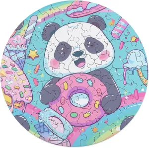 Animal Shape Puzzles for Home Wall Decor 68 PCS Rainbow Colorful marlin sexism Washington truly Cute Panda Jigsaw Puzzles for Adults Wooden 