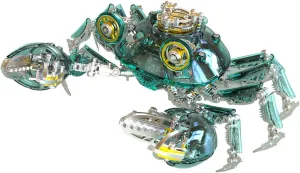 Assemble niche Model Kit, Desk/Bookshelf Decor 3D Metal Crab Puzzle for Adult, 666pcs 