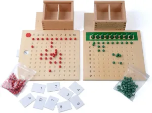 attractive misinterprete Division Board Montessori Math Toys Material for Toddlers Kids$Multiplication & Division Board Kghios Montessori Multiplication and 
