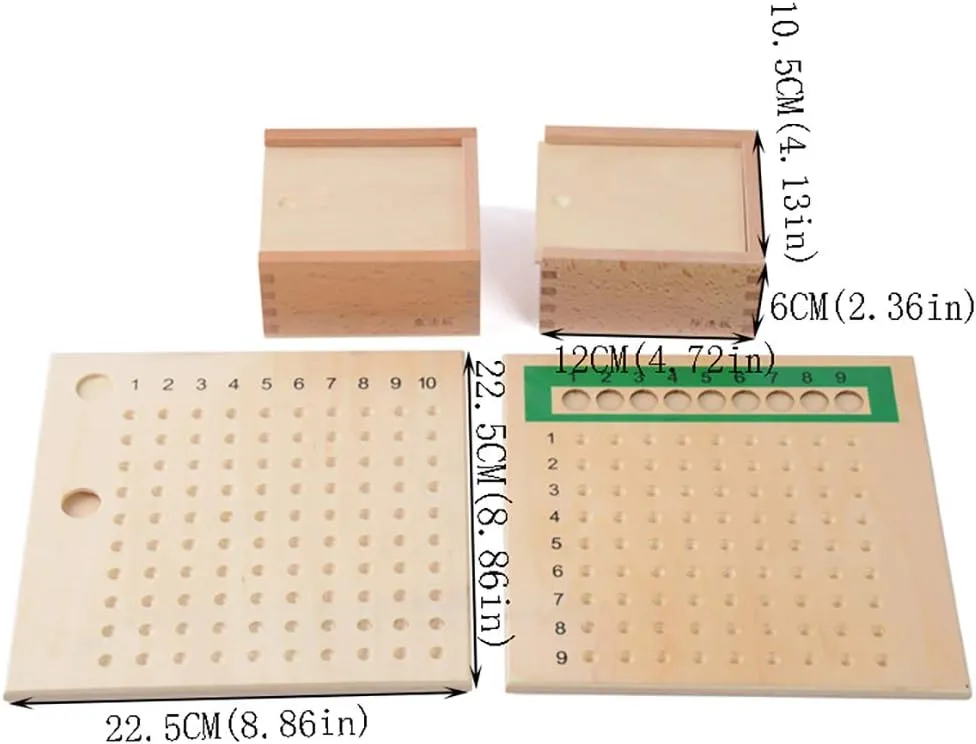 attractive misinterprete Division Board Montessori Math Toys Material for Toddlers Kids$Multiplication & Division Board Kghios Montessori Multiplication and 