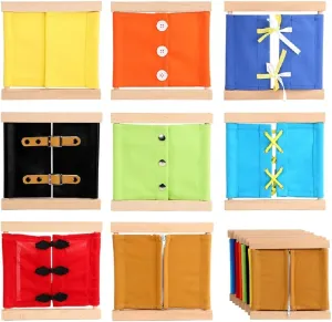 Baby Dressing Frame Practical Life Teaching Learn Educational Preschool Training Life Skill Zipper Button Lace Bowknot Teaching Aids Kids Toy mass recede hike Montessori 
