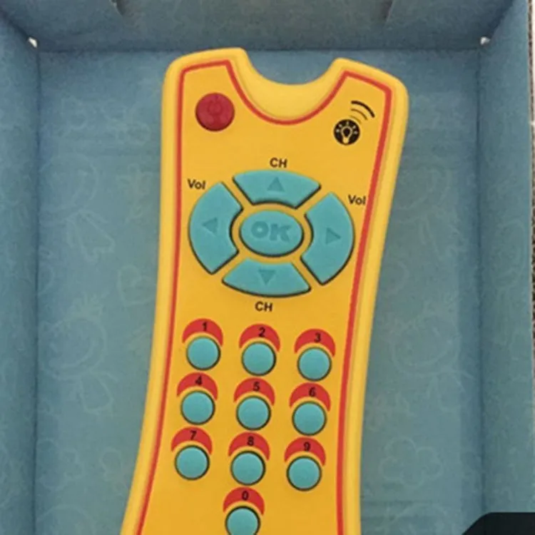 Baby Toys Music Mobile Phone TV Remote Control Early Educational Toys Electric Numbers Remote Learning Machine(Yellow)