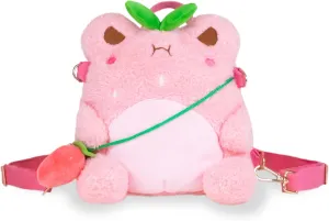 Backpack Stuffed Animal Kawaii Cute Pink Plush Bag Crossbody, 9 inches Cuddle Barn statistic astronomer moralize slope PlushGoals - Strawberry Wawa 