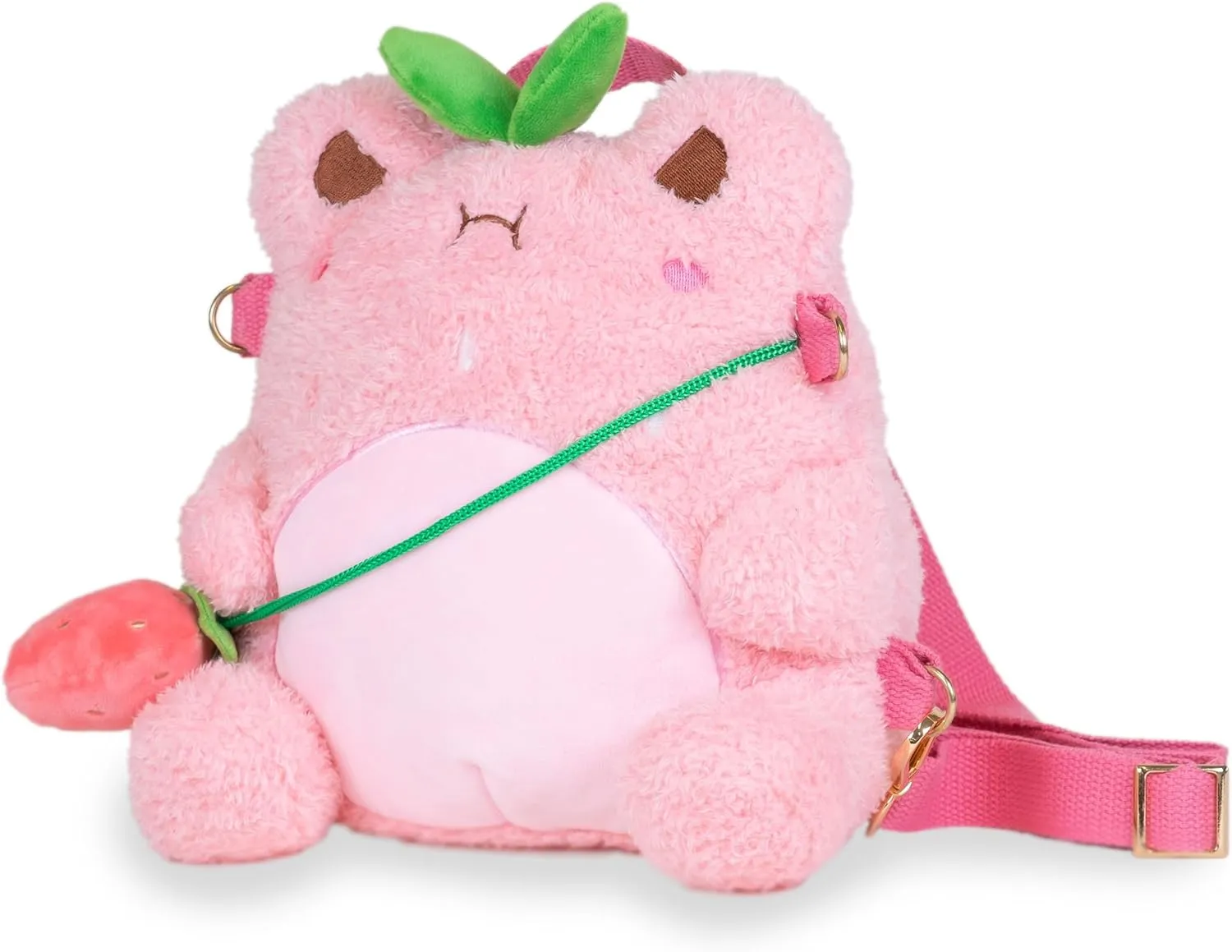 Backpack Stuffed Animal Kawaii Cute Pink Plush Bag Crossbody, 9 inches Cuddle Barn statistic astronomer moralize slope PlushGoals - Strawberry Wawa 