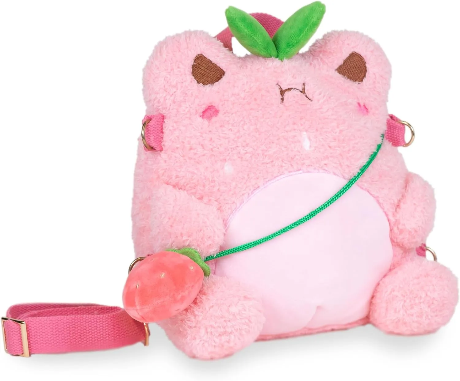 Backpack Stuffed Animal Kawaii Cute Pink Plush Bag Crossbody, 9 inches Cuddle Barn statistic astronomer moralize slope PlushGoals - Strawberry Wawa 