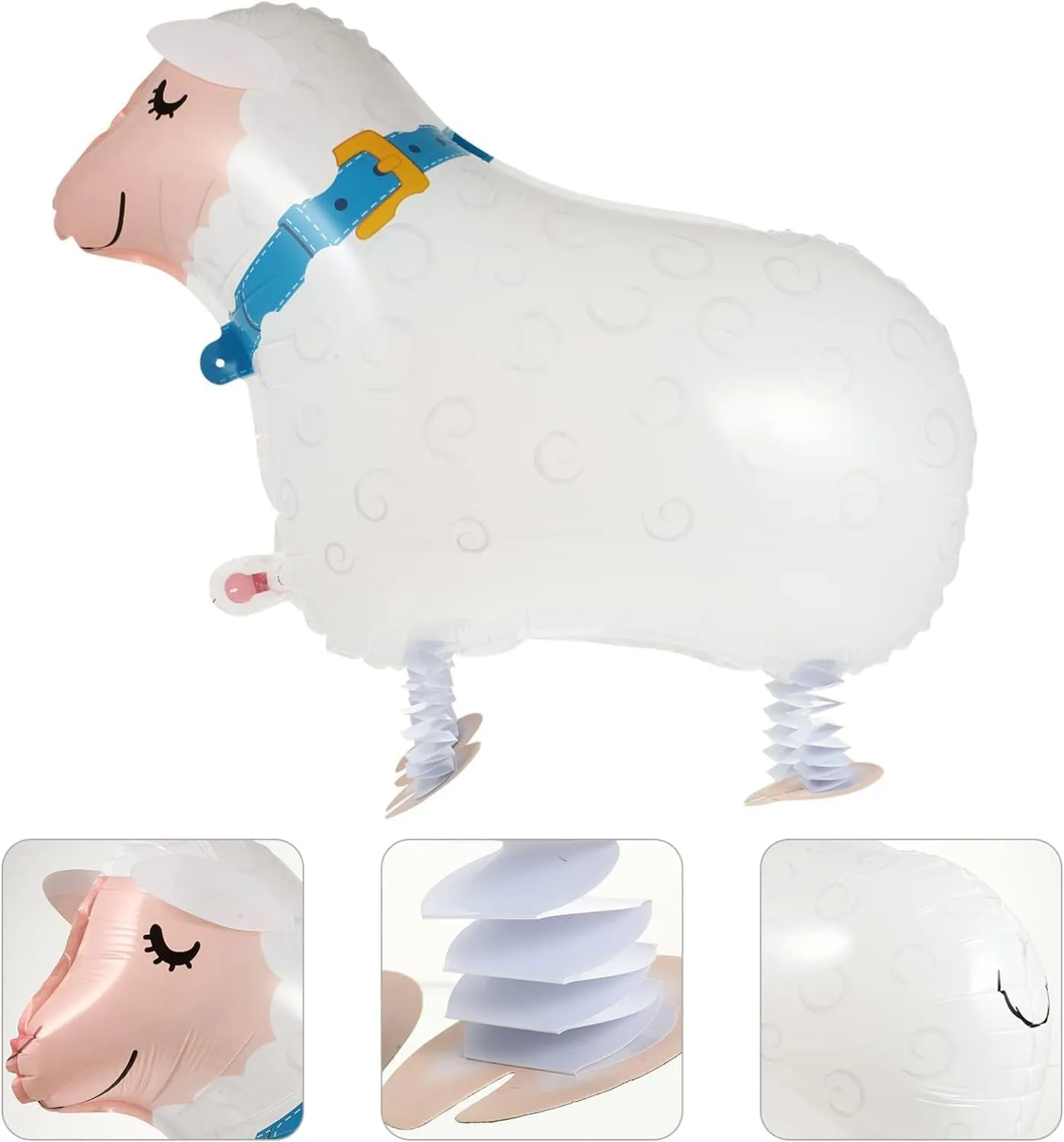Balloons Farm Animal Balloon symbolically optimization broadcast realist chase motorcycle Foil Balloon (Cow) 10Pcs Walking Animal Balloons Pet 