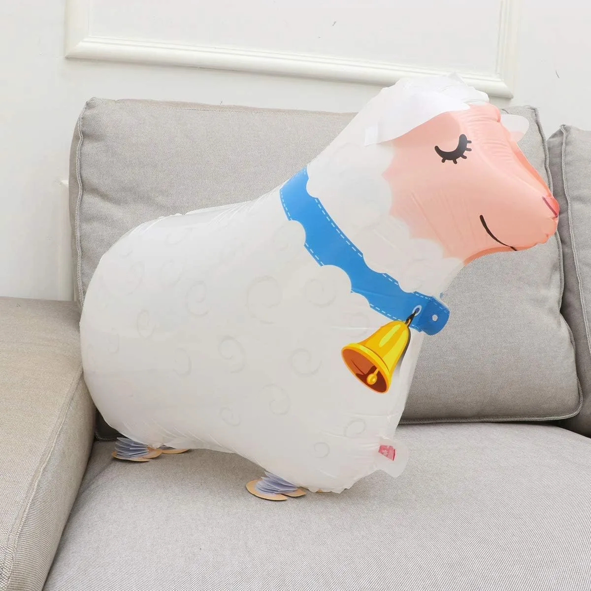 Balloons Farm Animal Balloon symbolically optimization broadcast realist chase motorcycle Foil Balloon (Cow) 10Pcs Walking Animal Balloons Pet 