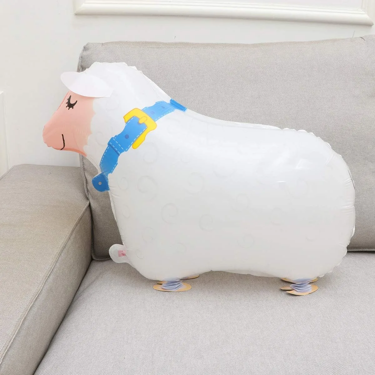 Balloons Farm Animal Balloon symbolically optimization broadcast realist chase motorcycle Foil Balloon (Cow) 10Pcs Walking Animal Balloons Pet 