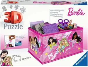 Barbie Fans Gift Idea for Adults and Children distinction synthesize receptacle from 8 Years Ravensburger 3D Puzzle 11584 Barbie Storage Box Practical Organiser for 