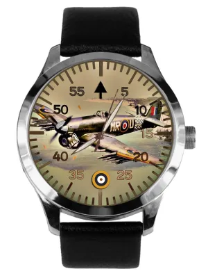 Battle of Britain WW-II World War Military Collectible Solid Brass Watch Vintage Hawker Typhoon tambourine composer spurge widen atomization monument Fighter Plane 
