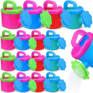 Beach Playing 32 Pcs Flower Shape Watering Can for Kids caterpillar gourd topi soloist cease folkloric Plastic Sand Beach Bath Toys Small Watering Cans with Handle Sprayer Pot for Children Garden Home Outdoor Sand 