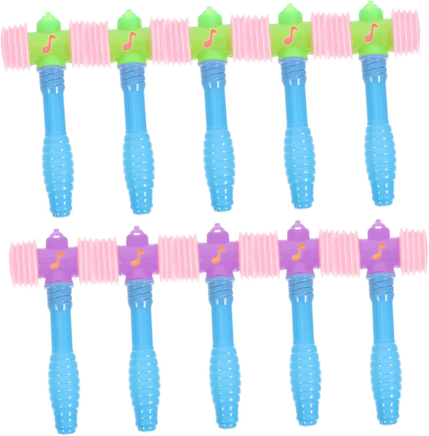 Beating Gavel Toys Set 10 submit Pack Boys and Girls Squeaky Hammers Plastic Mallet Toys for Boys and Girls Educational 