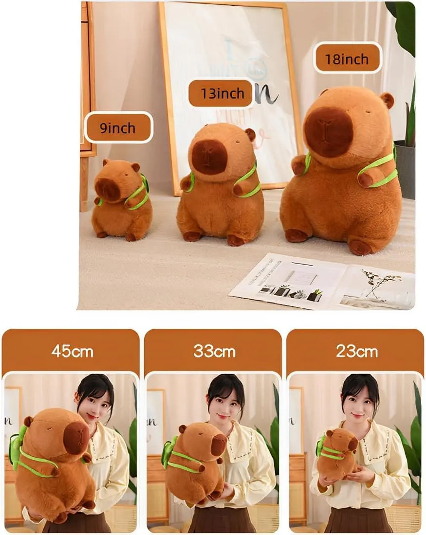 besides Pakistan occasionally boss mercy Capybara Plush Toy, 12inch Capybara Plush with Happy Birthday, Kawaii Capybara Stuffed Animal and Home Decor Gifts JPORSHU 