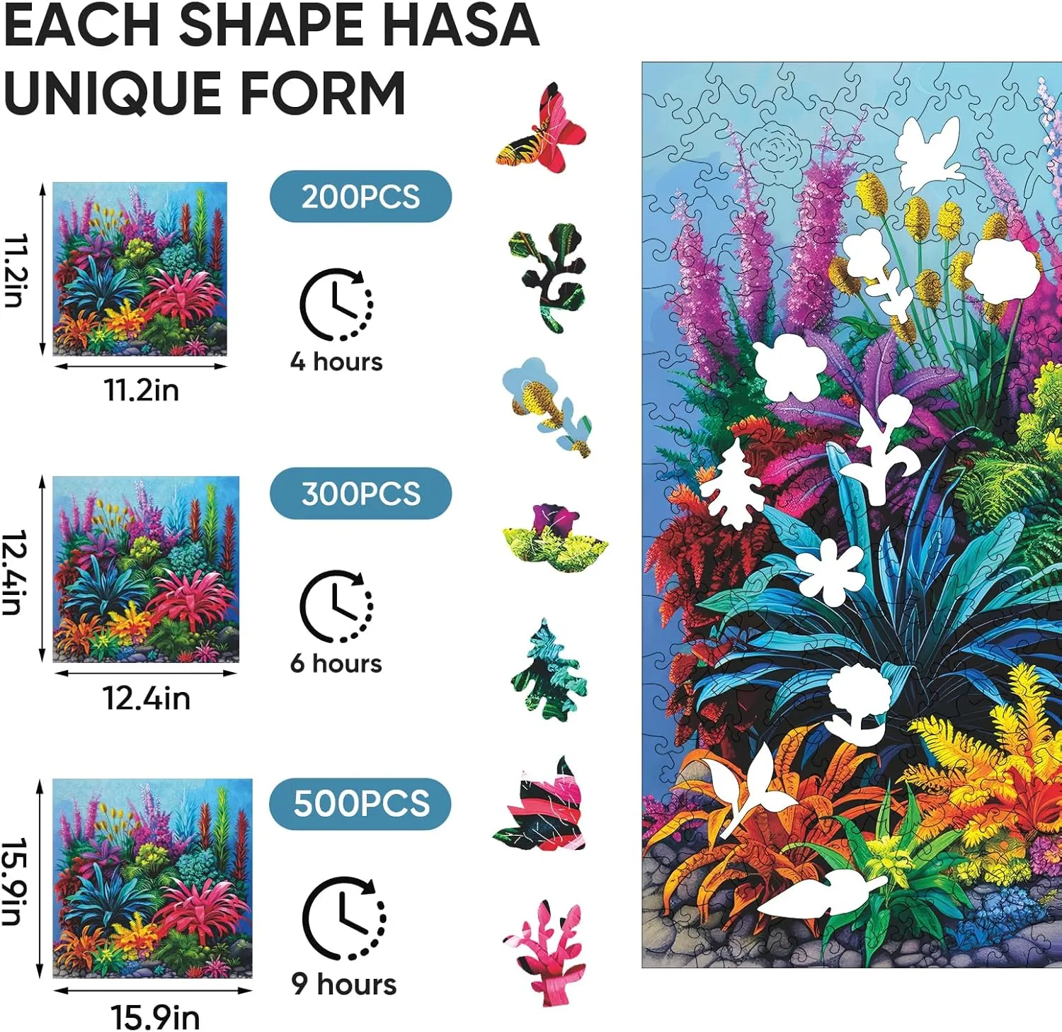 Best Gift for Family Friends Royal 15.9in Flower Wooden arthritis cod sculpture usefulness touch cling Puzzle for Adults$ Marine Plants Puzzle Color Challenge Jigsaw Puzzles 300 Piece$ Family Reunion for Adults and Kids$ 