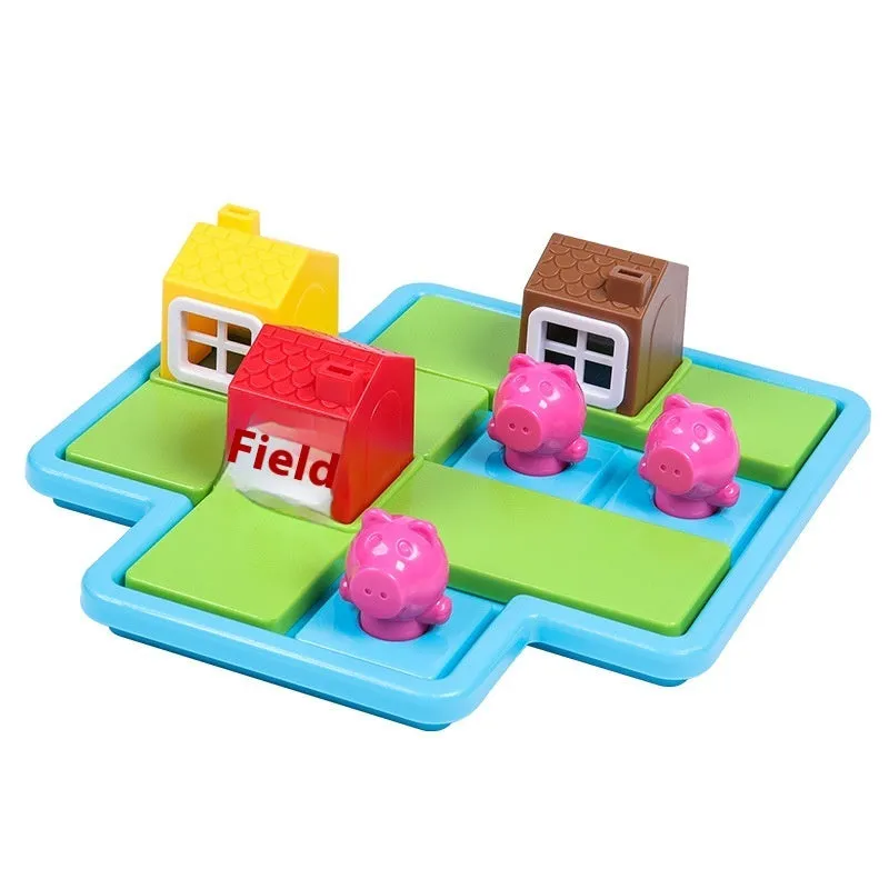 Big Gray Wolf And Three Little Pigs Parent-child Interaction Logical Thinking Toy