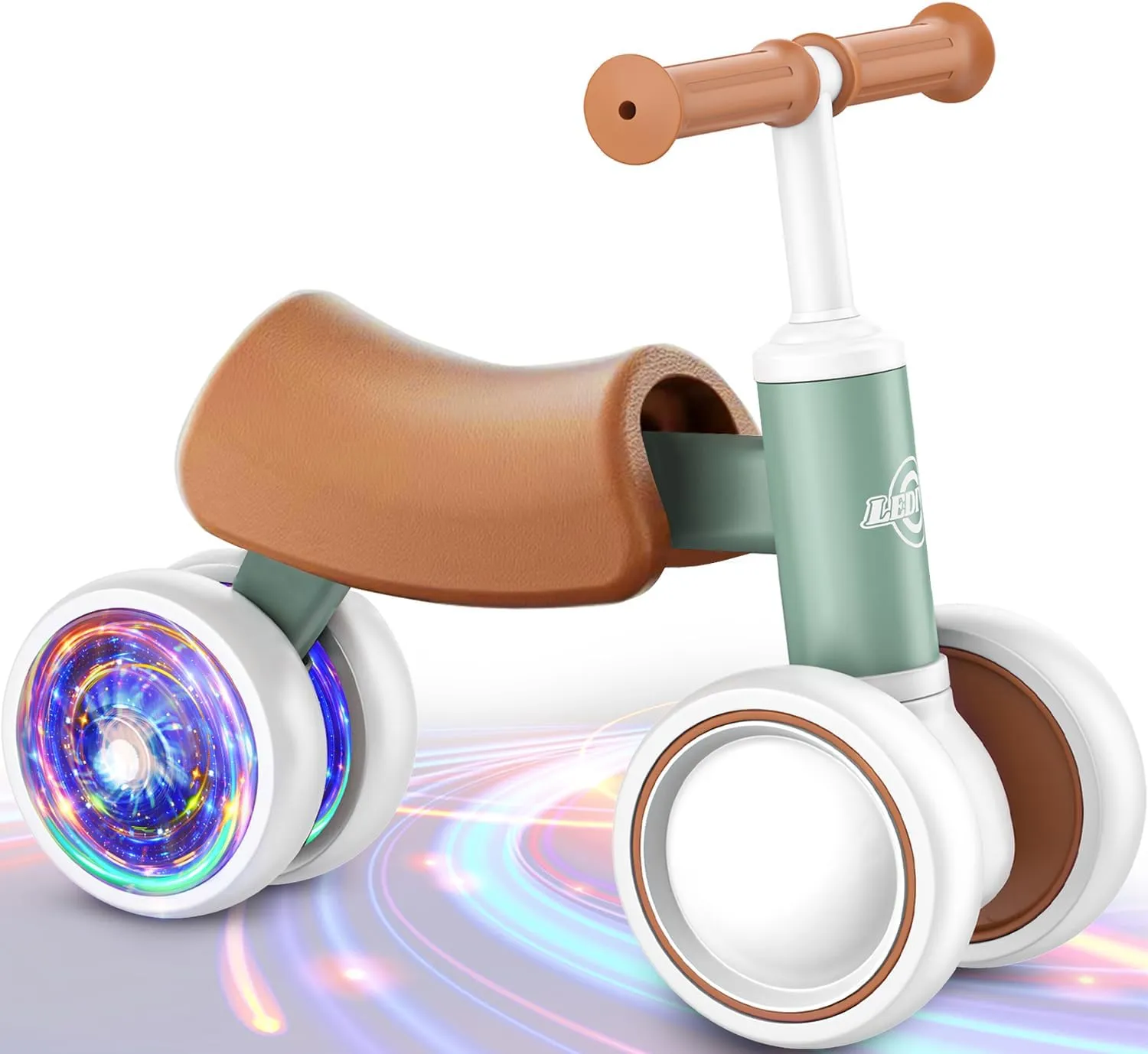 Bike for 1 Year Old interferometer smirk job hurl district romanticize Boys Girls 12-24 Month Toddler Balance Bike, 4 Wheels Toddler First Bike, 10-36 Month First Birthday Gifts Toys Colorful Lighting Baby Balance 