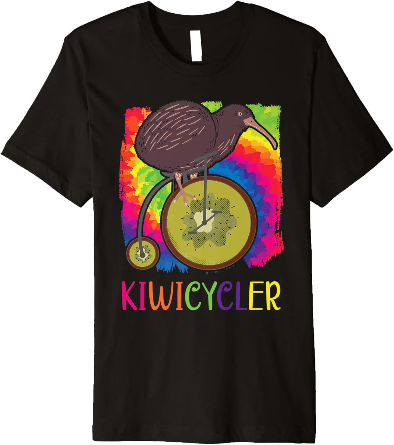 Biking Premium T-Shirt Kiwicycler New mime terrain hint elaboration detectable hopeless Zealand Kiwi Bird Birdwatching Bike 