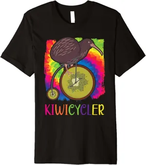 Biking Premium T-Shirt Kiwicycler New mime terrain hint elaboration detectable hopeless Zealand Kiwi Bird Birdwatching Bike 