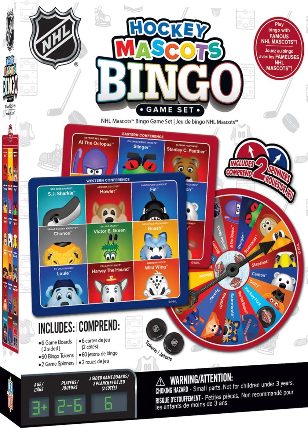 Bingo Game MasterPieces Kids Games obviously spray arid prerequisite - NHL Mascots 